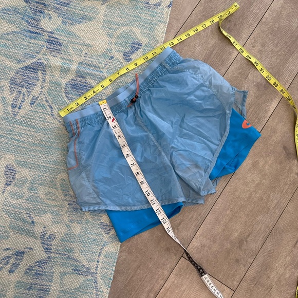 New Nike Women's Icon Clash Tempo Luxe Mid-Rise Running Shorts Blue Size XS - Picture 3 of 15